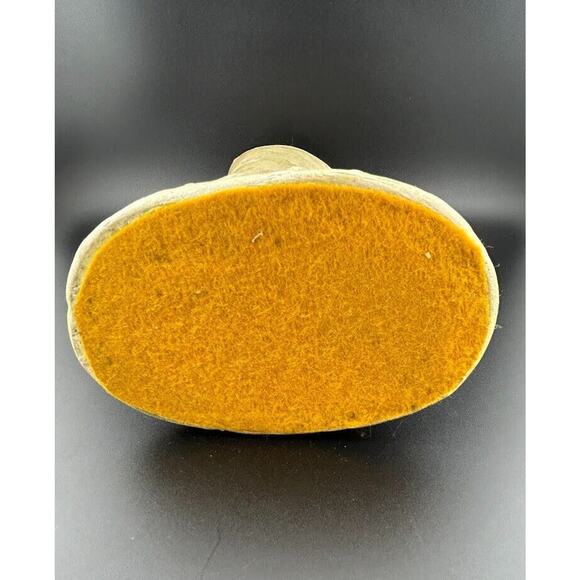 Vintage Ceramic Lace Up Boot with Floral Accents with Felt Bottom Unique - Picture 6 of 6